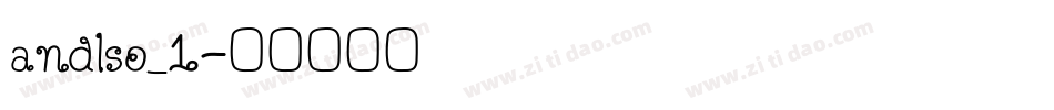 andlso_1字体转换