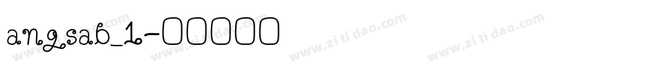 angsab_1字体转换