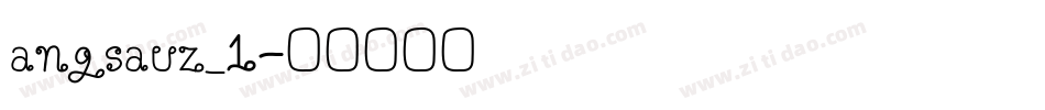 angsauz_1字体转换
