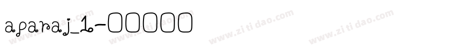 aparaj_1字体转换