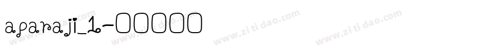 aparaji_1字体转换