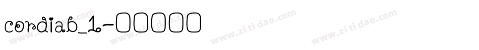 cordiab_1字体转换