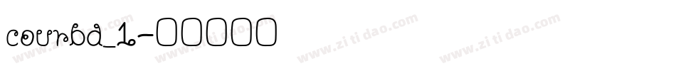 courbd_1字体转换