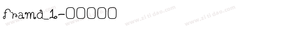 framd_1字体转换