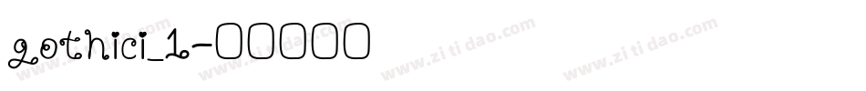 gothici_1字体转换