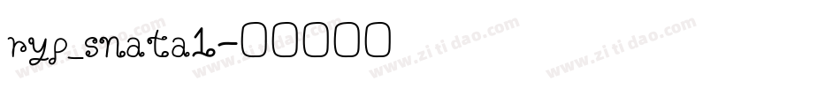 ryp_snata1字体转换