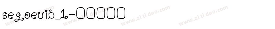 segoeuib_1字体转换