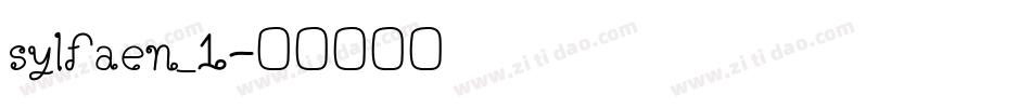 sylfaen_1字体转换