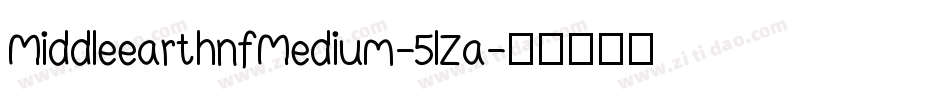 MiddleearthnfMedium-5lZa字体转换