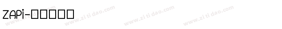 ZAPi字体转换