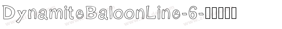 DynamiteBaloonLine-6字体转换