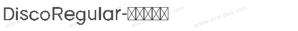 DiscoRegular字体转换