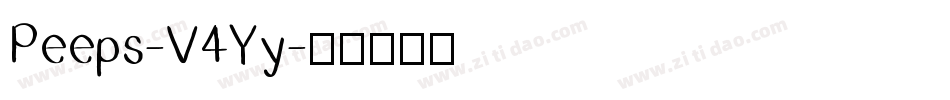 Peeps-V4Yy字体转换