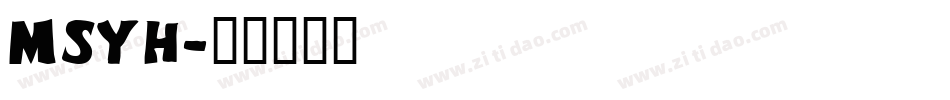 msyh字体转换