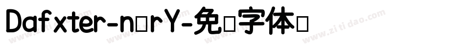Dafxter-nArY字体转换