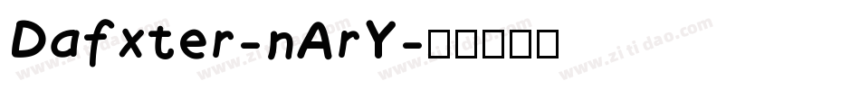 Dafxter-nArY字体转换