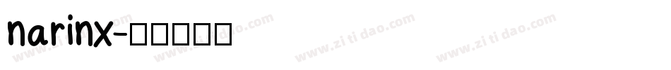 narinx字体转换