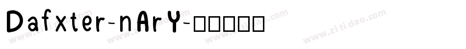 Dafxter-nArY字体转换