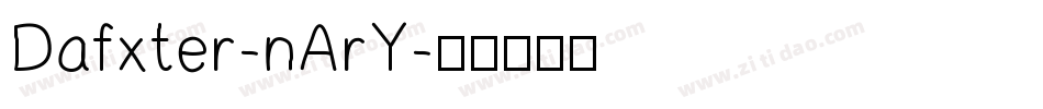 Dafxter-nArY字体转换