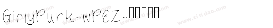 GirlyPunk-wPEZ字体转换