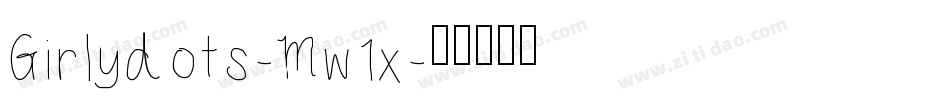 Girlydots-Mw1x字体转换