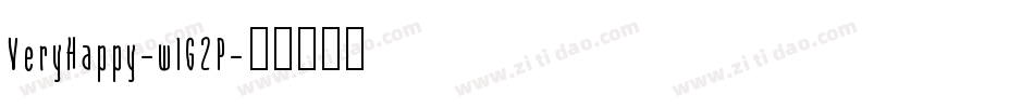 VeryHappy-w1G2P字体转换