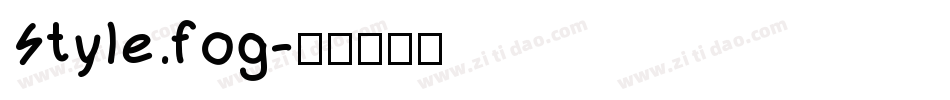 Style.fog字体转换