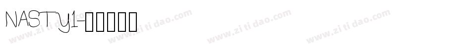 NASTY1字体转换