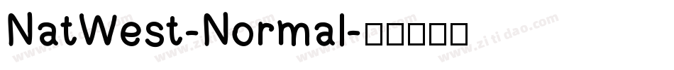 NatWest-Normal字体转换