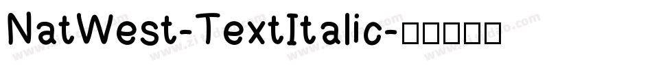 NatWest-TextItalic字体转换