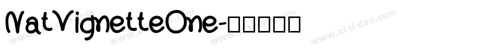 NatVignetteOne字体转换