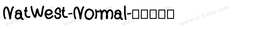 NatWest-Normal字体转换