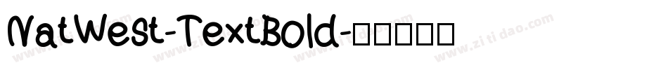 NatWest-TextBold字体转换