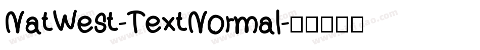 NatWest-TextNormal字体转换