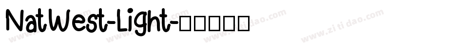 NatWest-Light字体转换