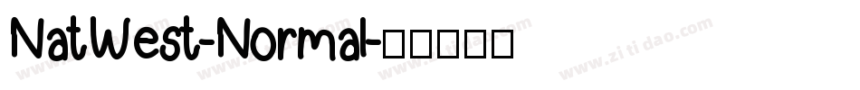 NatWest-Normal字体转换