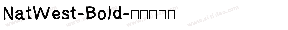 NatWest-Bold字体转换