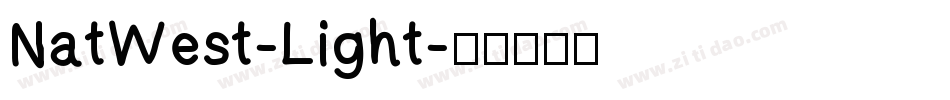 NatWest-Light字体转换