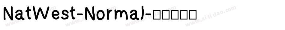 NatWest-Normal字体转换