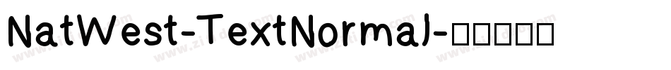 NatWest-TextNormal字体转换