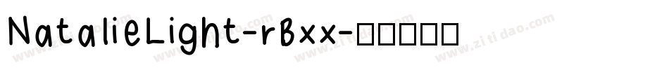 NatalieLight-rBxx字体转换