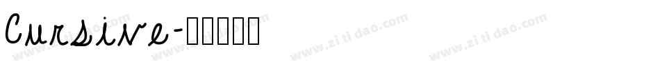 Cursive字体转换
