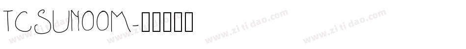 TCSUN00M字体转换