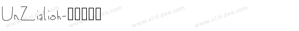 UnZialish字体转换