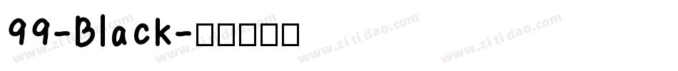 99-Black字体转换