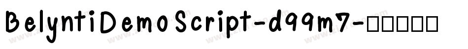 BelyntiDemoScript-d99m7字体转换