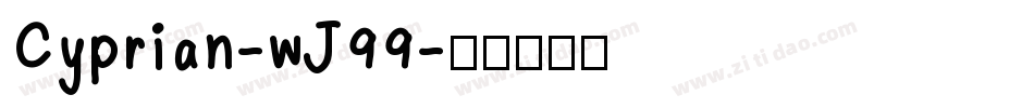 Cyprian-wJ99字体转换