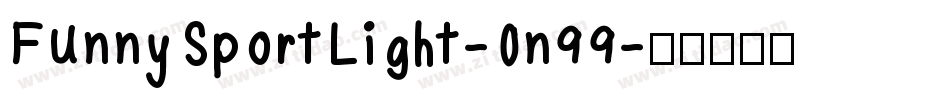 FunnySportLight-0n99字体转换