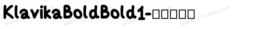 KlavikaBoldBold1字体转换