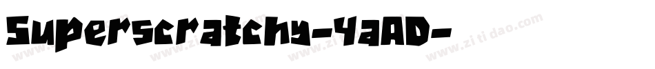Superscratchy-4aAD字体转换